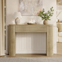 Fluted Console Table with Curved Top