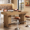 62.2" Industrial Counter Height Bar Table