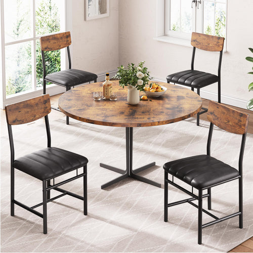 Industrial Dining Chairs Set of 6