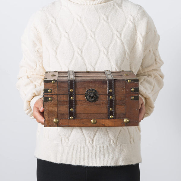 Small Decorative Wooden Trunk Chest