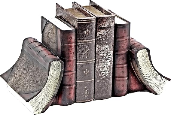 Decorative Non-Skid Heavy Duty Bookends 6 Inch