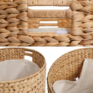 Water Hyacinth Storage Ottoman with Lid