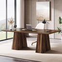 63-Inch Executive Desk with Double Pedestal