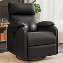 Swivel Rocking Recliner Chair with Massage & Adjustable Footrest