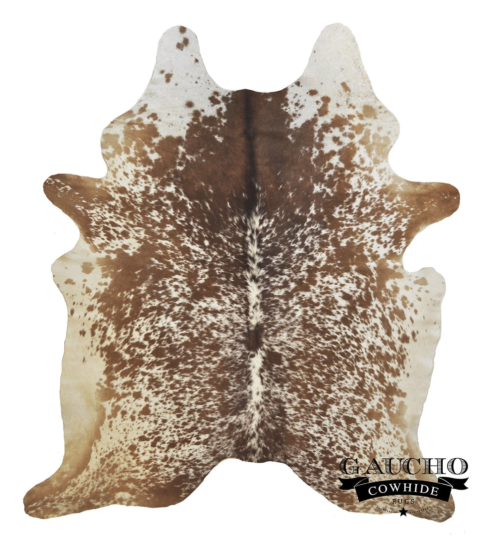 Extra Large Brown & White Natural Cowhide Rug