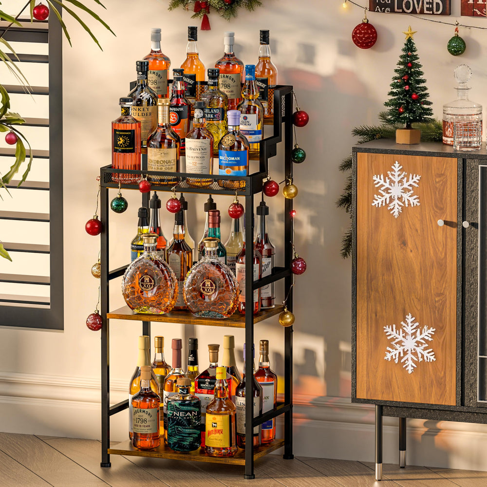 Trapezoidal Liquor Cabinet & Wine Rack