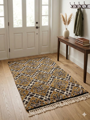 Handmade Moroccan Berber Wool Shag Rug 3' x 5'