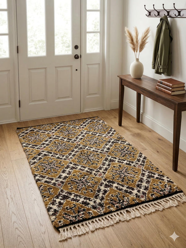 Handmade Moroccan Berber Wool Shag Rug 3' x 5'
