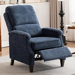 Recliner Chair with Adjustable Push Back and Lumbar Support