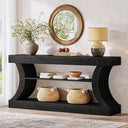 70.9" Farmhouse Console Table with 3-Tier Storage