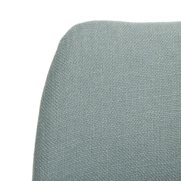 Modern Blue Settee Loveseat with Pillows