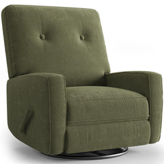Swivel Rocking Glider Recliner Chair with Adjustable Backrest & Footrest