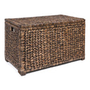 Handwoven Water Hyacinth Storage Trunk with Removable Lid
