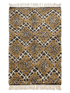 Handmade Moroccan Berber Wool Shag Rug 3' x 5'