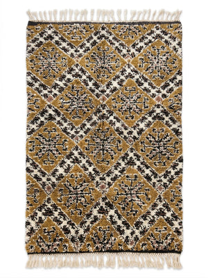 Handmade Moroccan Berber Wool Shag Rug 3' x 5'