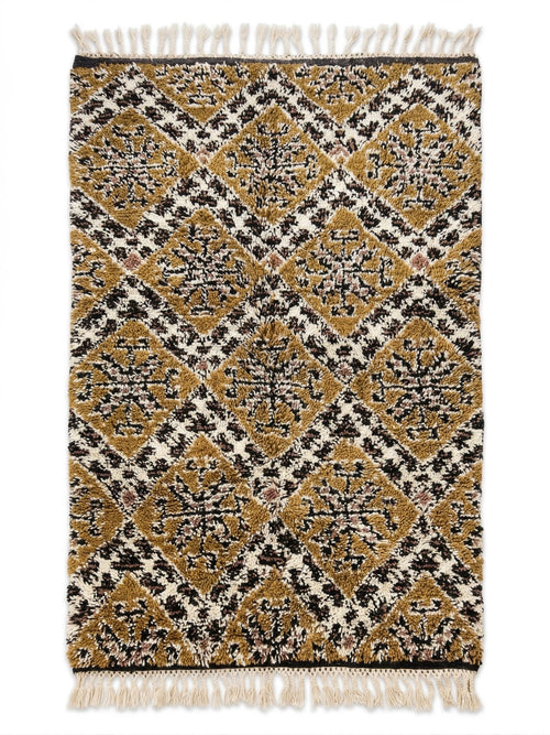 Handmade Moroccan Berber Wool Shag Rug 3' x 5'