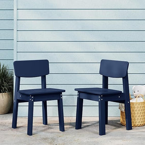 Kids Outdoor Dining Chair Set of 2 – Step Stool Toddler Chair
