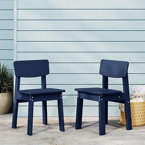 Kids Outdoor Dining Chair Set of 2 – Step Stool Toddler Chair