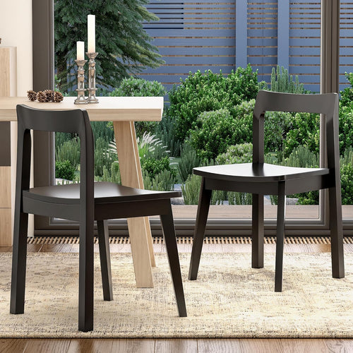 Wood Dining Chairs Set – Mid-Century Modern Accent Chair
