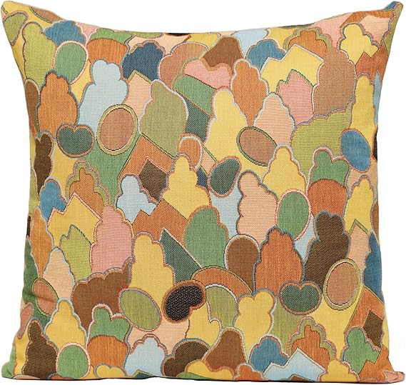 Cotton Jacquard Woven Throw Pillow Cover 19x19