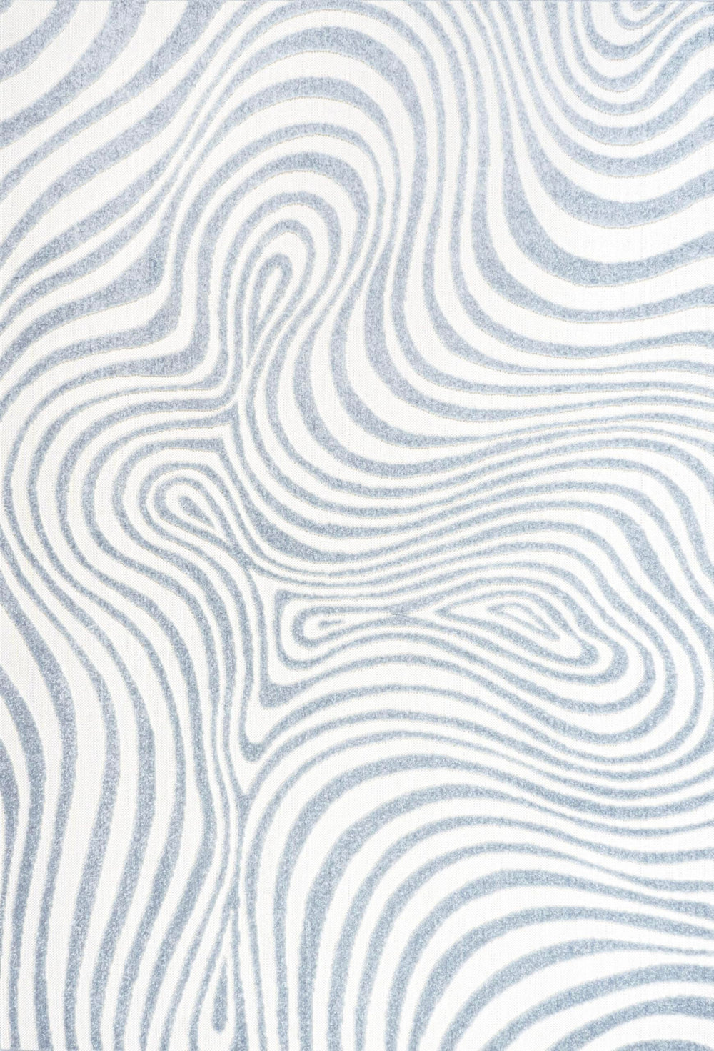 High-Low Abstract Striped Indoor Outdoor Area Rug 7'9" x 10'