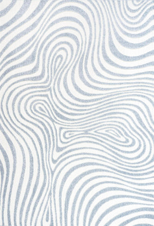 High-Low Abstract Striped Indoor Outdoor Area Rug 7'9" x 10'