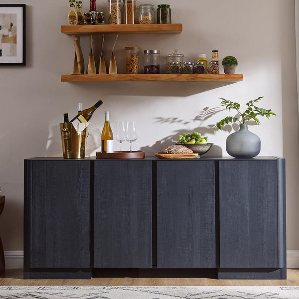 66-Inch Sideboard Buffet Cabinet with Adjustable Shelves