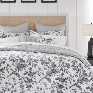 King Comforter Set – 7-Piece Reversible Cotton Bedding with Shams & Pillows