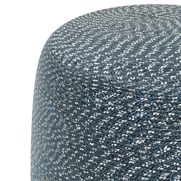 Braided Cotton Round Pouf