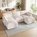 L-Shaped Sectional Sofa with Reversible Chaise & Deep Seat