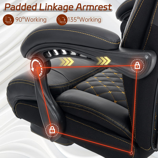 Big and Tall Reclining Office Chair 600 lbs – High Back Ergonomic with Lumbar Support & Footrest