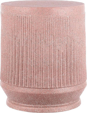 Kline Ribbed Resin Outdoor Accent Table