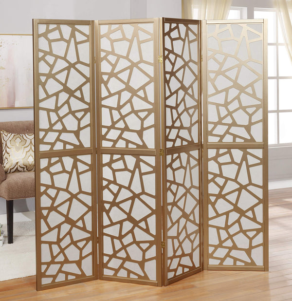 4-Panel Folding Room Divider Screen