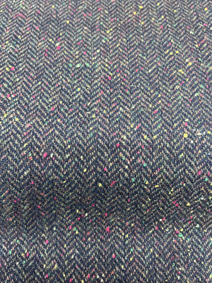100% Wool Herringbone Tweed Fabric by the Yard