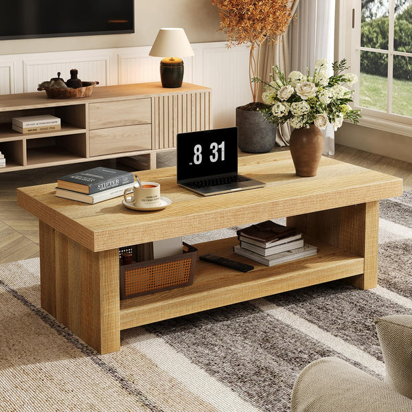 47" Rectangle Coffee Table with Storage