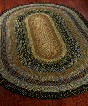 6ft Round Braided Indoor Outdoor Area Rug
