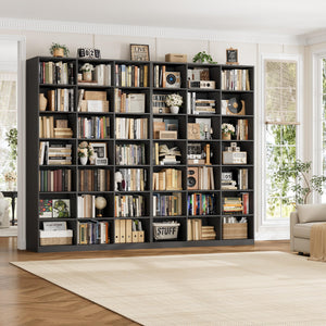 86" Tall 21-Cube Bookshelf – 7-Tier Open Storage Bookcase