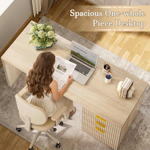 55" Modern Office Desk with Drawer