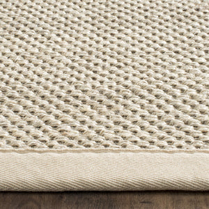 Marble Sisal Runner Rug 2'6" x 22' – Flat Woven with Fabric Border