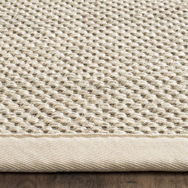 Marble Sisal Runner Rug 2'6" x 22' – Flat Woven with Fabric Border