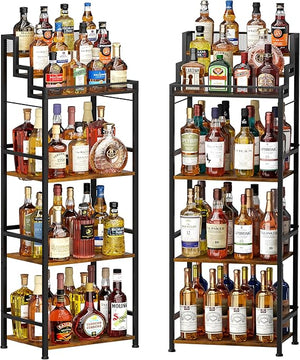 Trapezoidal Liquor Cabinet & Wine Rack
