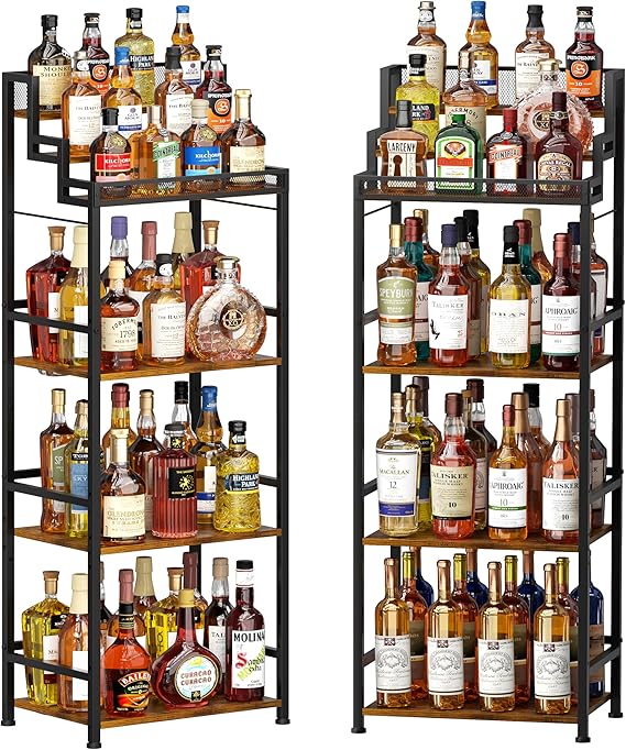 Trapezoidal Liquor Cabinet & Wine Rack