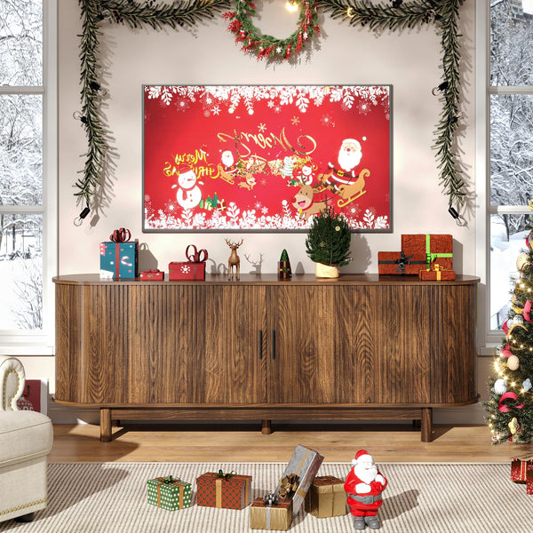 70-Inch Fireplace TV Stand with 50" Electric Fireplace for TVs up to 80"