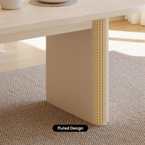 Oval Extendable Solid Wood Dining Table
