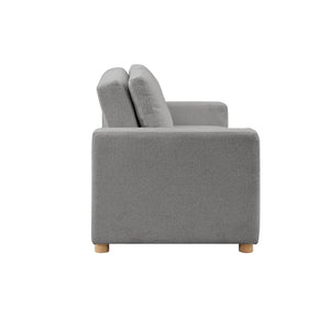 Convertible Sleeper Loveseat – Boucle Fabric, Pocket Coil Support