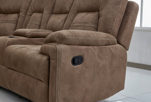 Large Microfiber Reclining Sectional Sofa