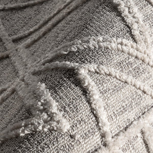 Moroccan Lattice Tassel Runner Rug 2'6" x 10' – Polyester High Pile, Stain Resistant