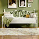 Twin Metal Daybed Frame with Classic Headboard