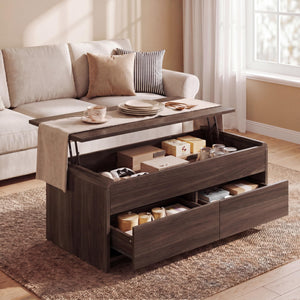 Lift Top Coffee Table with Drawers