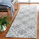 Abstract Wool Runner Rug 2'3" x 8' – Geometric Hand-Tufted, High Traffic